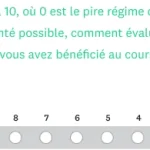 Exemple de question sur les régimes de santé