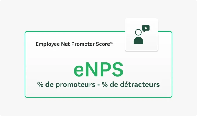 Formule eNPS (% de promoteurs - % de détracteurs)