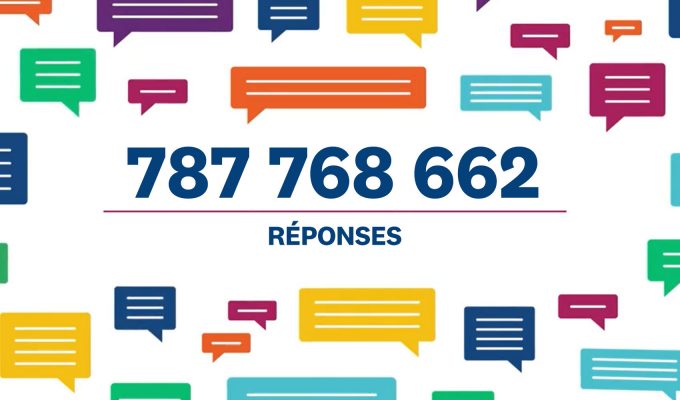 écran d'ordinateur avec le nombre de réponses obtenues avec SurveyMonkey en 2020