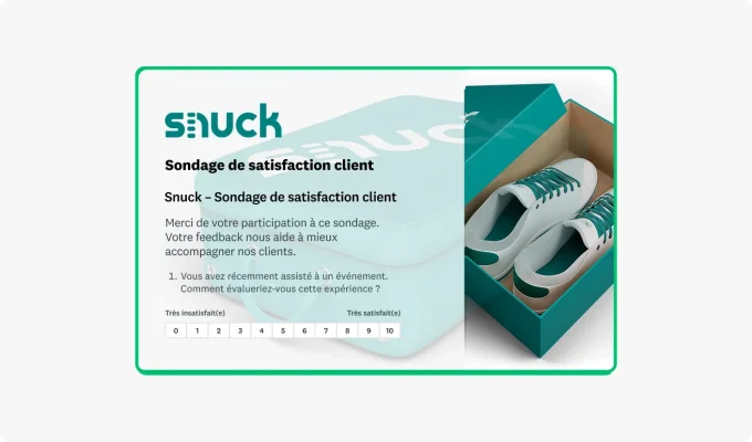 Exemple de question de sondage CSAT