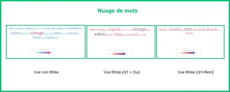 Nuages de mots pour l'analyse d'une question ouverte