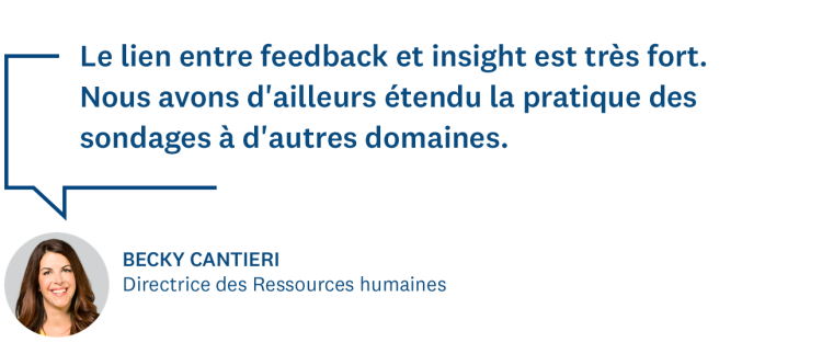 Lien entre feedback et insights