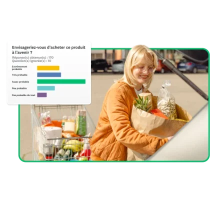 Exemple de question de sondage pour l’analyse du comportement client : Quelle est la probabilité que vous achetiez ce produit à l’avenir ?