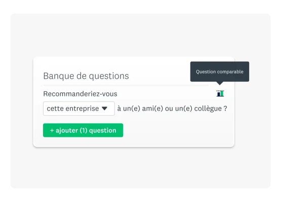 Capture d’écran de la banque de questions