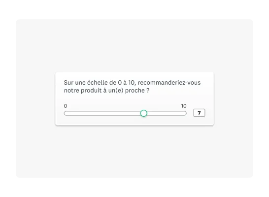 Question de sondage NPS