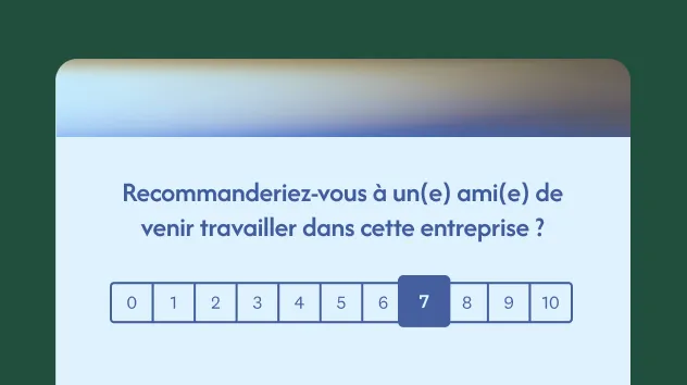 Modèle de sondage eNPS