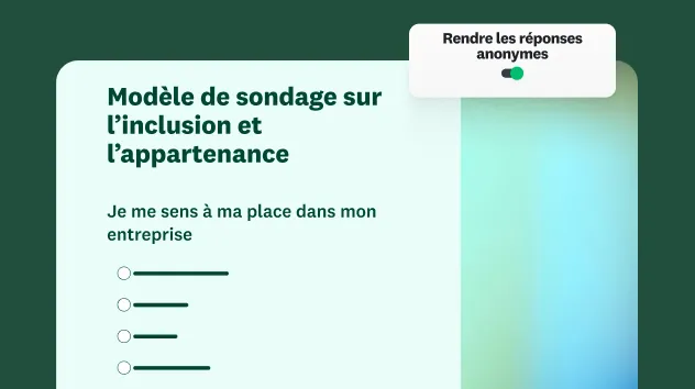 Modèle de sondage sur l’inclusion et le sentiment d’appartenance