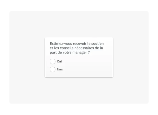 Exemple de question dichotomique