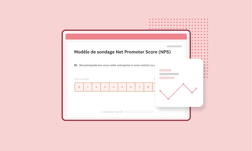 Capture d’écran du modèle de sondage Net Promoter Score de SurveyMonkey