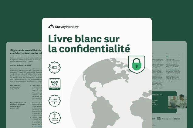Livre blanc sur la confidentialité de SurveyMonkey