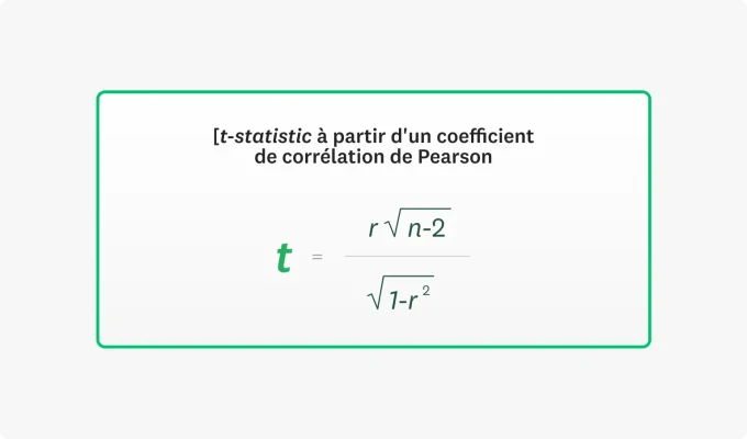 formule de la statistique t