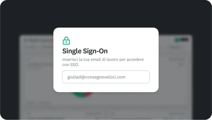 Pop-up del Single Sign-On