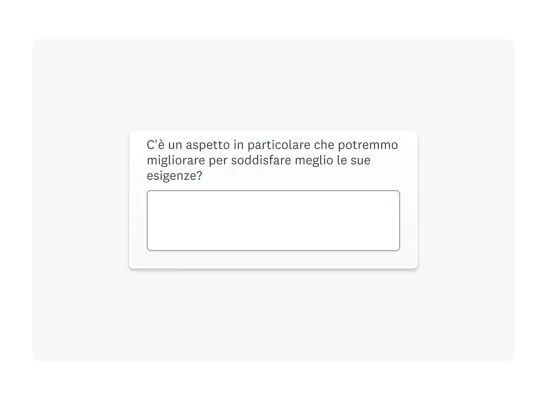 esempio di domanda a risposta aperta