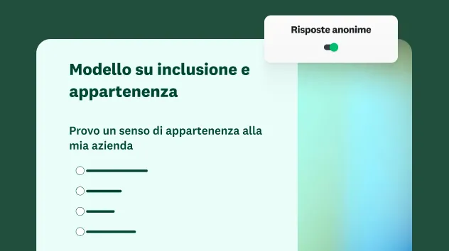 Modello di indagine su inclusione e appartenenza