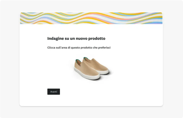 Schermata di un'indagine sullo sviluppo di un prodotto