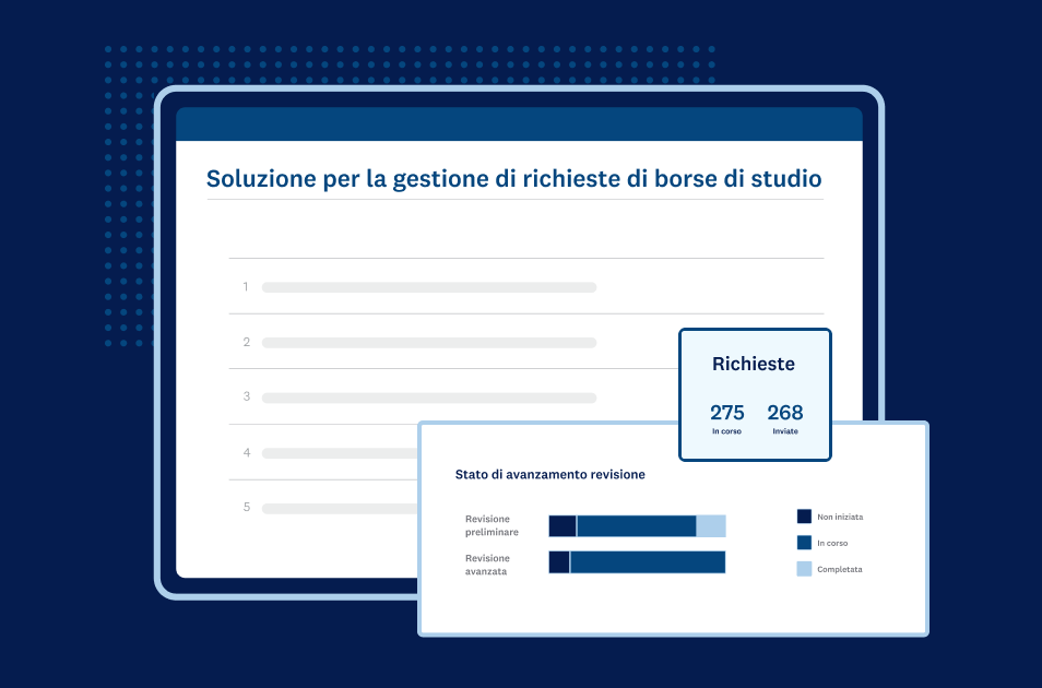 estratto dalla soluzione per gestione richieste di borse di studio - settore - pubblica amministrazione