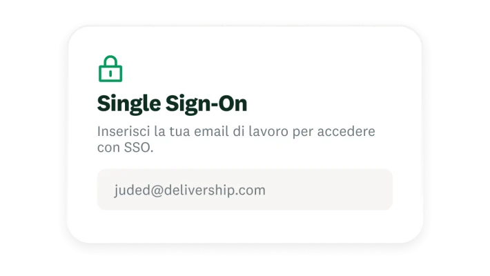 Pop-up del Single Sign-On