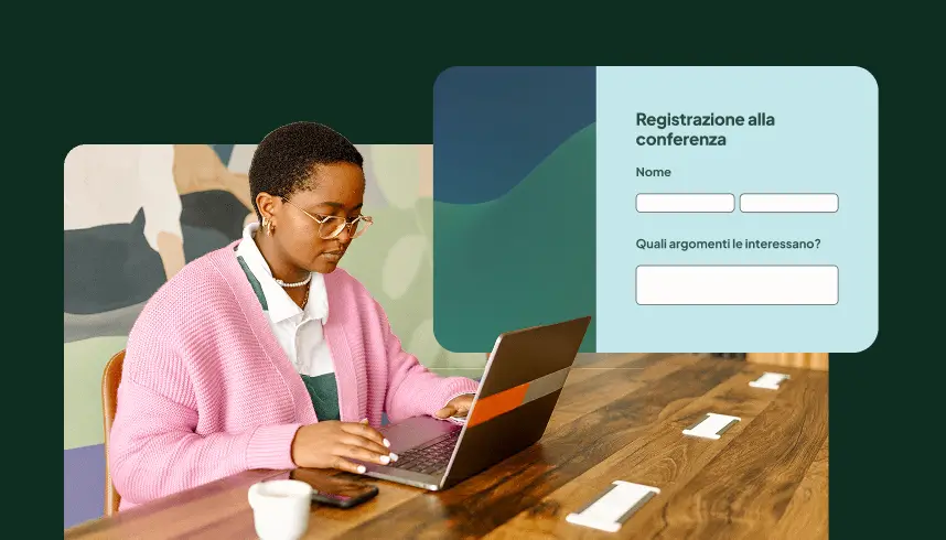 Modulo di registrazione a una conferenza