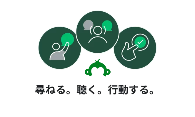 尋ねる-聴く-行動する