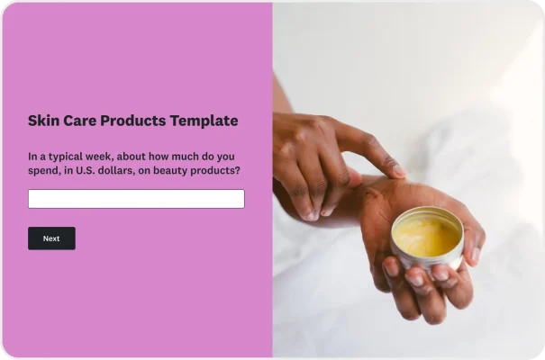 Skin Care Products Survey Template