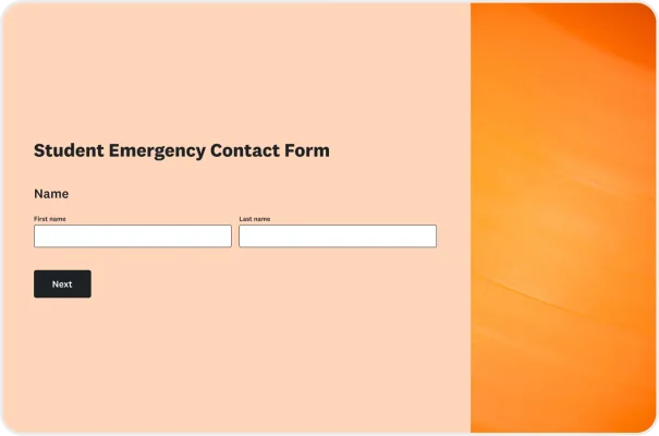 Student Emergency Contact Form Template