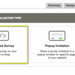 SurveyMonkey Embedded Survey option