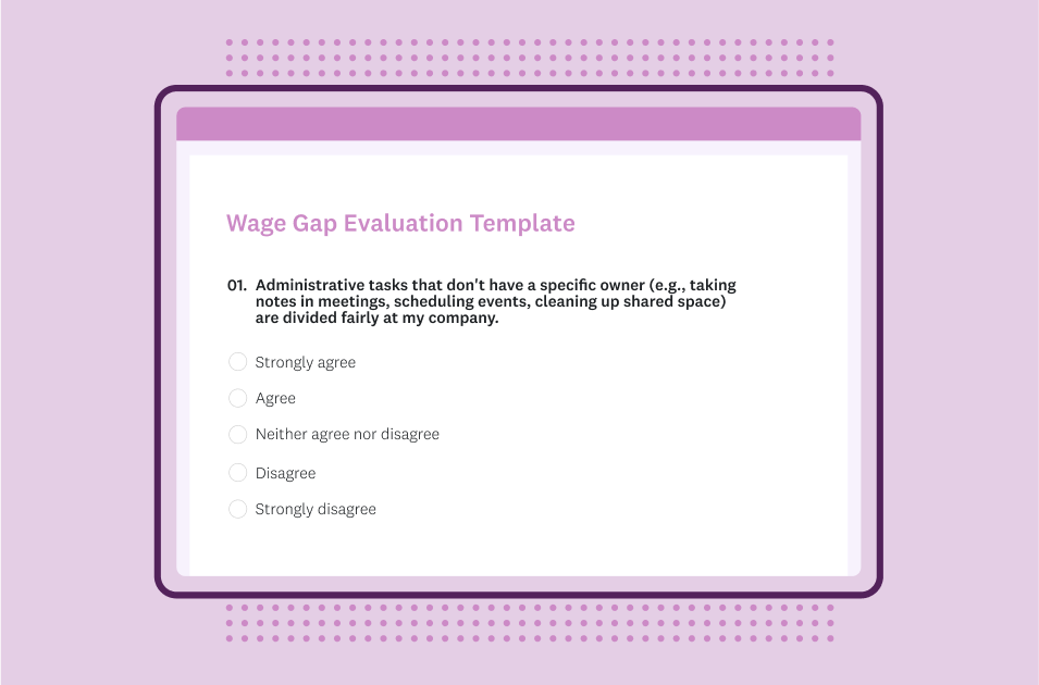 Wage gap evaluation survey