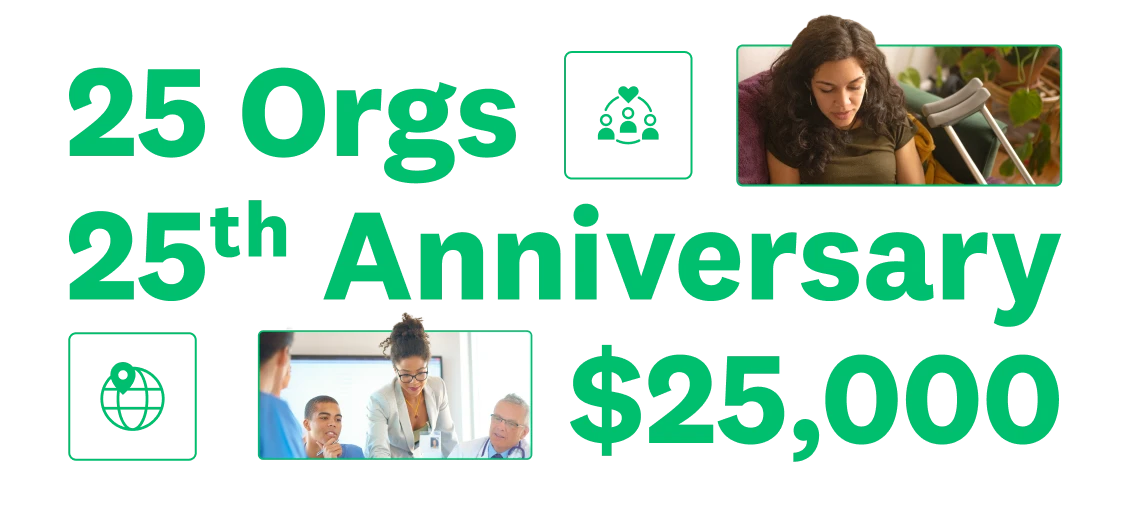 Celebrating 25 years with 25 acts of giving