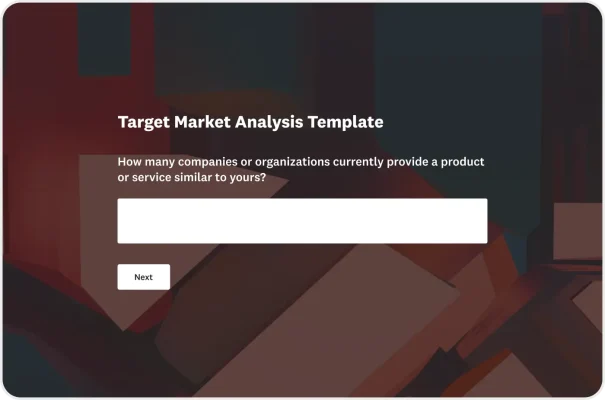 Target Market Analysis Survey Template