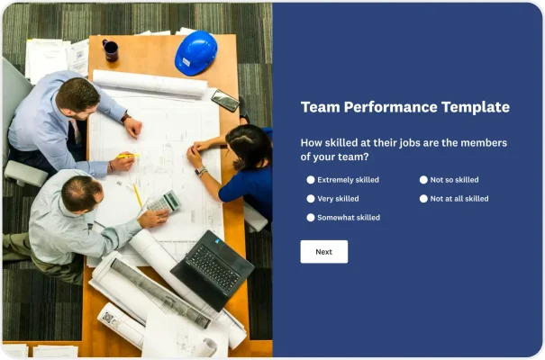Team Performance Survey Template