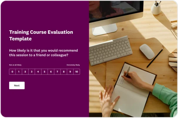 Training Course Evaluation Survey Template