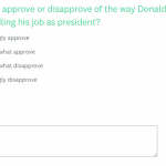Trump approval survey-SurveyMonkey