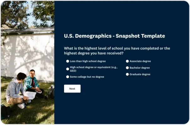 US Demographics - Snapshot Survey Template