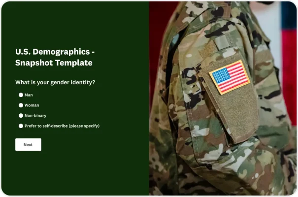 U.S. Military Service Survey Template