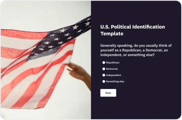US Political Identification Survey Template