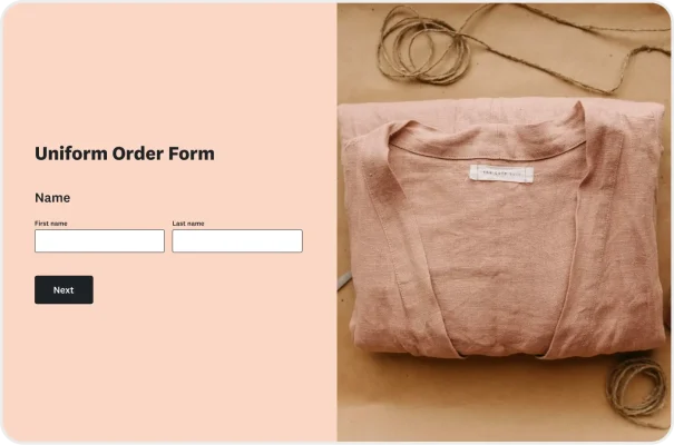 Uniform Order Form Template