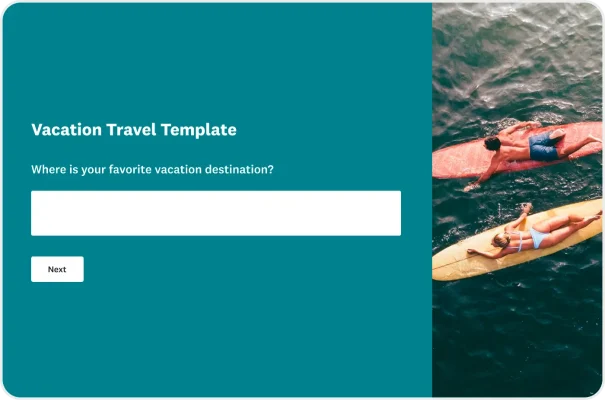 Vacation Travel Survey Template