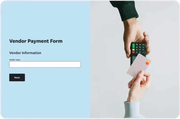 Vendor Payment Form Template
