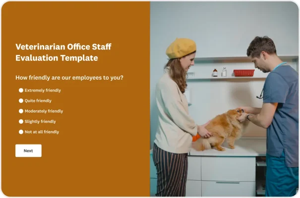 Veterinarian Office Staff Evaluation Survey Template