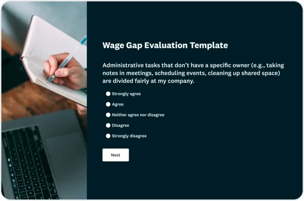 Wage Gap Evaluation Survey Template
