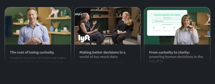 Screenshot of 3 different session at CuriosityCon