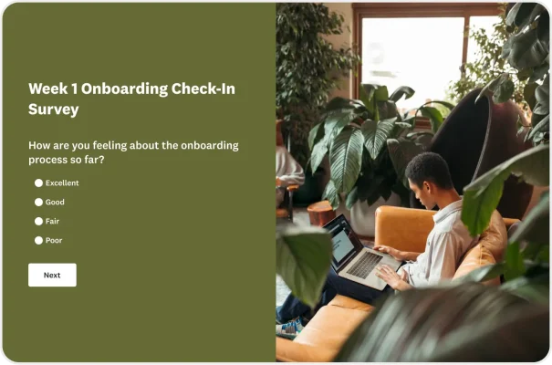 Week 1 Onboarding Check-In Survey Template