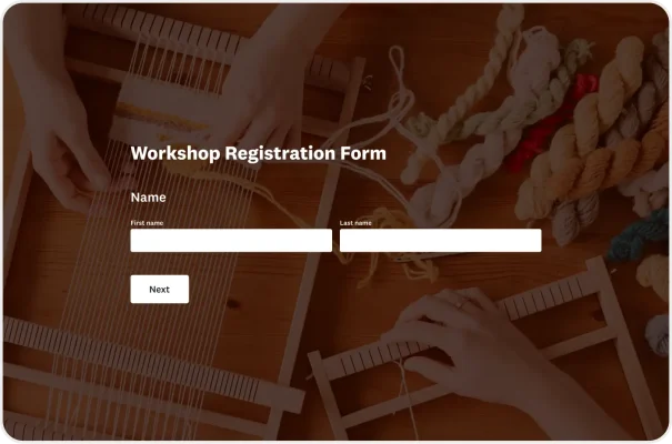 Workshop Registration Form Template