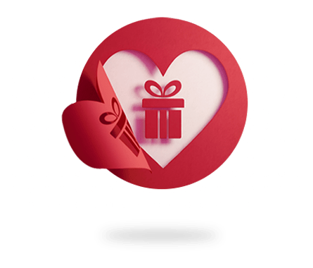 Red heart gift